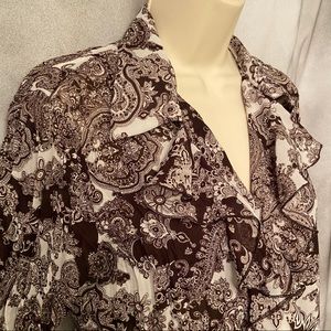 Paisley Park! Sexy Ruffled Blouse